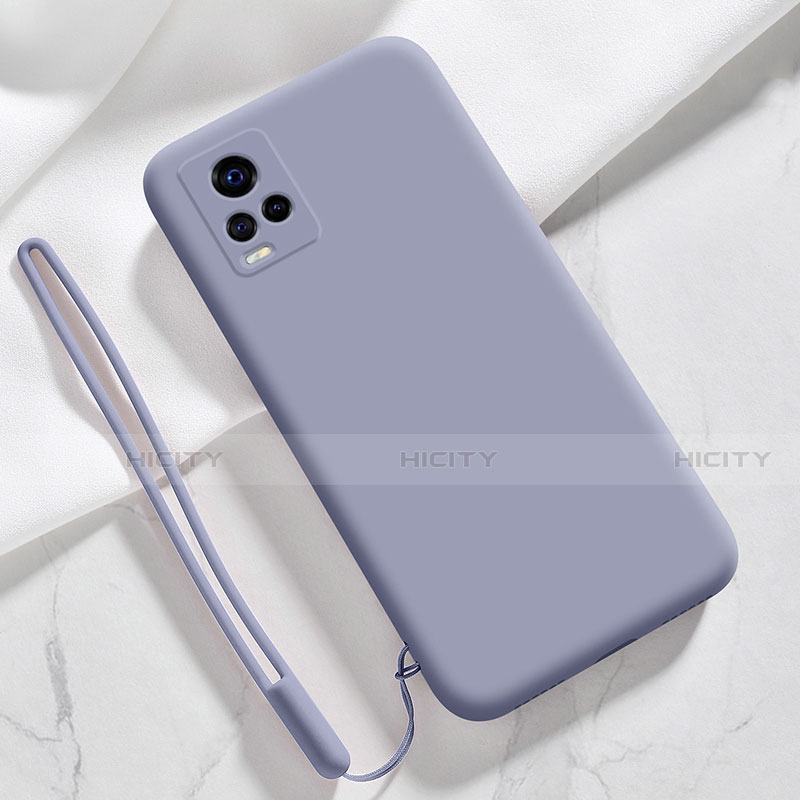 Coque Ultra Fine Silicone Souple 360 Degres Housse Etui pour Vivo V20 Pro 5G Gris Lavende Plus