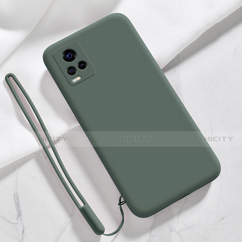 Coque Ultra Fine Silicone Souple 360 Degres Housse Etui pour Vivo V20 Pro 5G Vert Nuit Plus