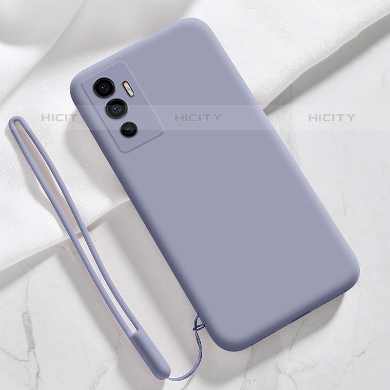 Coque Ultra Fine Silicone Souple 360 Degres Housse Etui pour Vivo V23e 5G Gris Lavende Plus