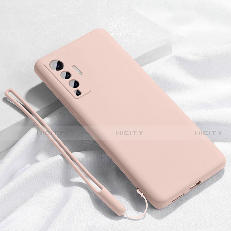 Coque Ultra Fine Silicone Souple 360 Degres Housse Etui pour Vivo X50 5G Rose Plus