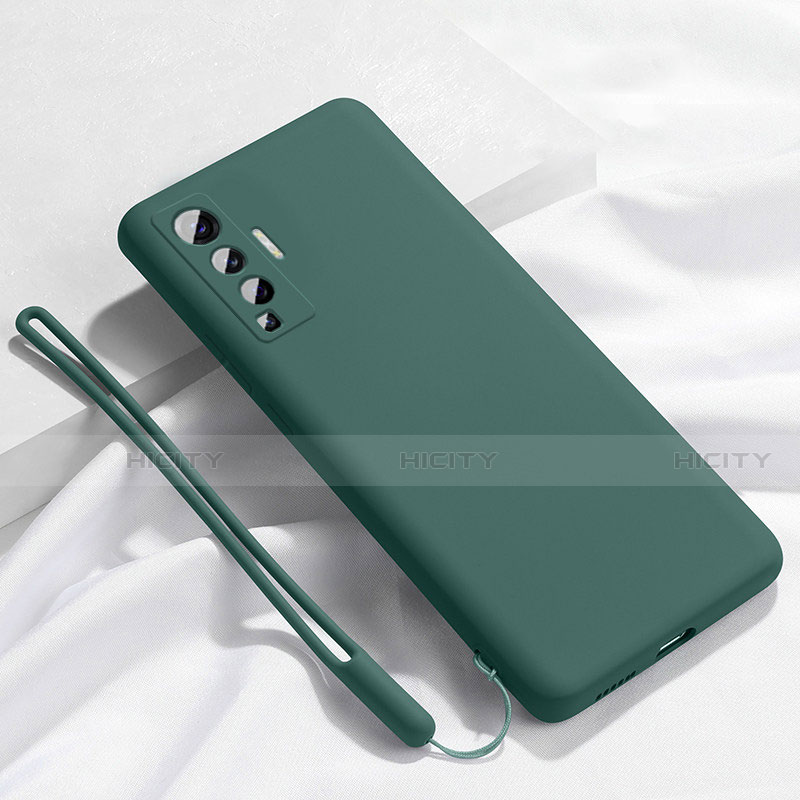 Coque Ultra Fine Silicone Souple 360 Degres Housse Etui pour Vivo X50 5G Vert Plus