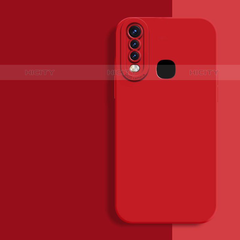 Coque Ultra Fine Silicone Souple 360 Degres Housse Etui pour Vivo Y12 Rouge Plus