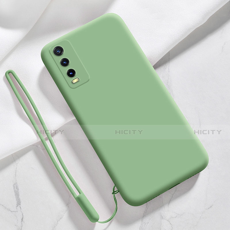 Coque Ultra Fine Silicone Souple 360 Degres Housse Etui pour Vivo Y12s Vert Plus