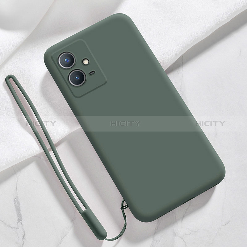 Coque Ultra Fine Silicone Souple 360 Degres Housse Etui pour Vivo Y33e 5G Vert Nuit Plus