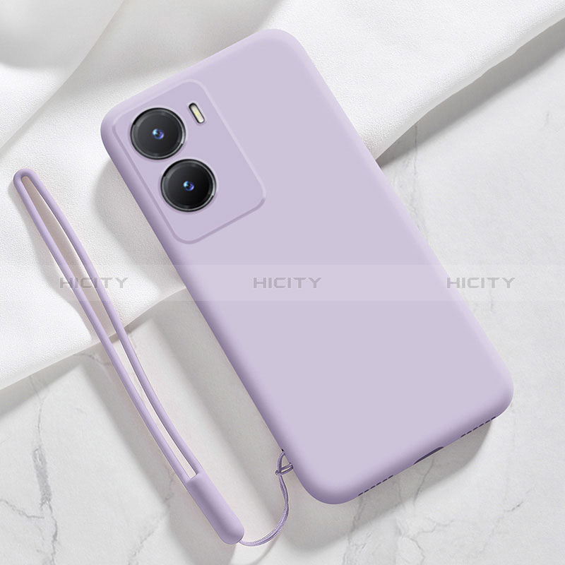 Coque Ultra Fine Silicone Souple 360 Degres Housse Etui pour Vivo Y35m 5G Violet Clair Plus