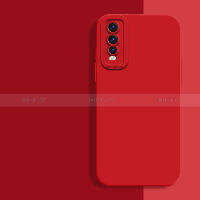 Coque Ultra Fine Silicone Souple 360 Degres Housse Etui pour Vivo Y70t 5G Rouge Plus