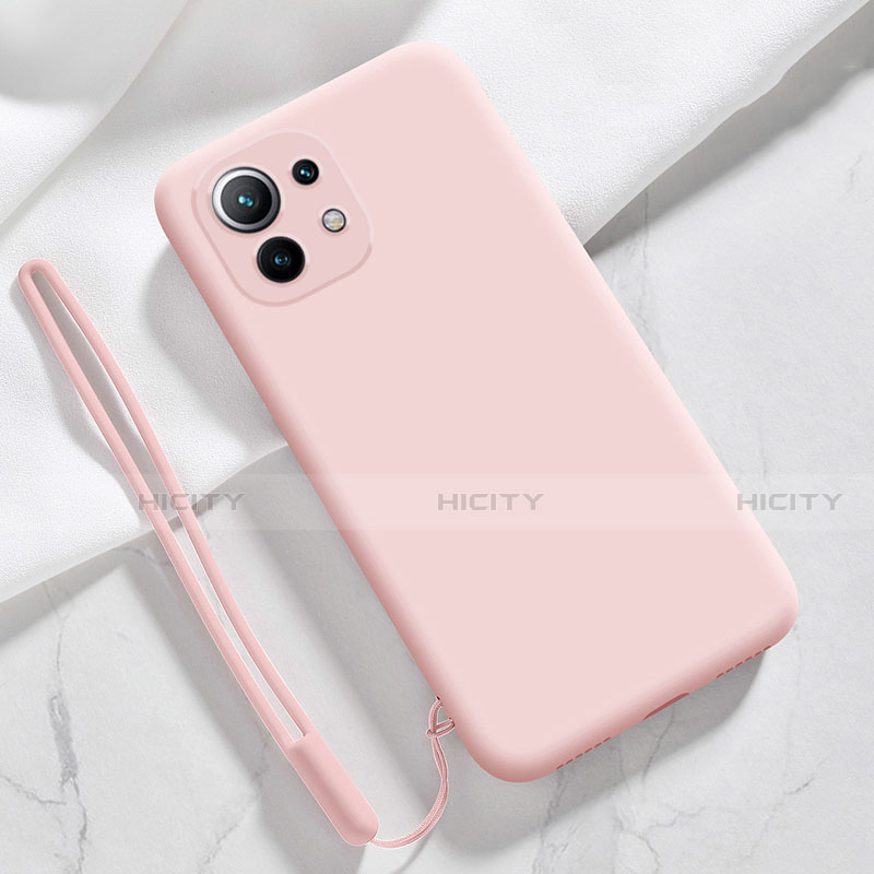 Coque Ultra Fine Silicone Souple 360 Degres Housse Etui pour Xiaomi Mi 11 Lite 4G Rose Plus