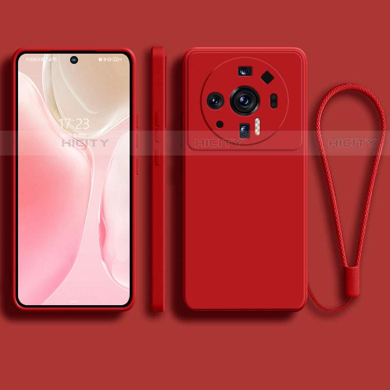 Coque Ultra Fine Silicone Souple 360 Degres Housse Etui pour Xiaomi Mi 12S Ultra 5G Rouge Plus