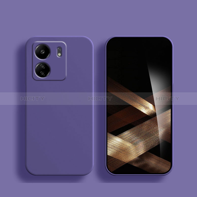 Coque Ultra Fine Silicone Souple 360 Degres Housse Etui pour Xiaomi Poco C65 Violet Plus