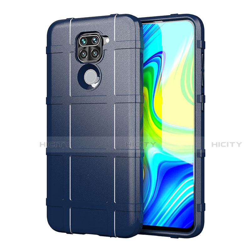 Coque Ultra Fine Silicone Souple 360 Degres Housse Etui pour Xiaomi Redmi Note 9 Bleu Plus