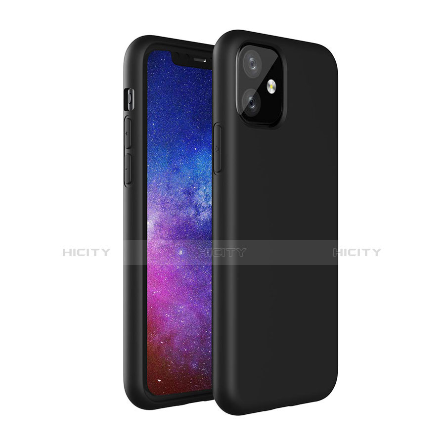 Coque Ultra Fine Silicone Souple 360 Degres Housse Etui S01 pour Apple iPhone 11 Noir Plus