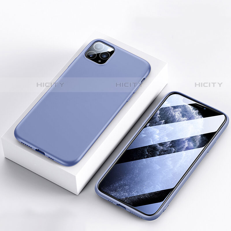 Coque Ultra Fine Silicone Souple 360 Degres Housse Etui S01 pour Apple iPhone 11 Pro Bleu Plus