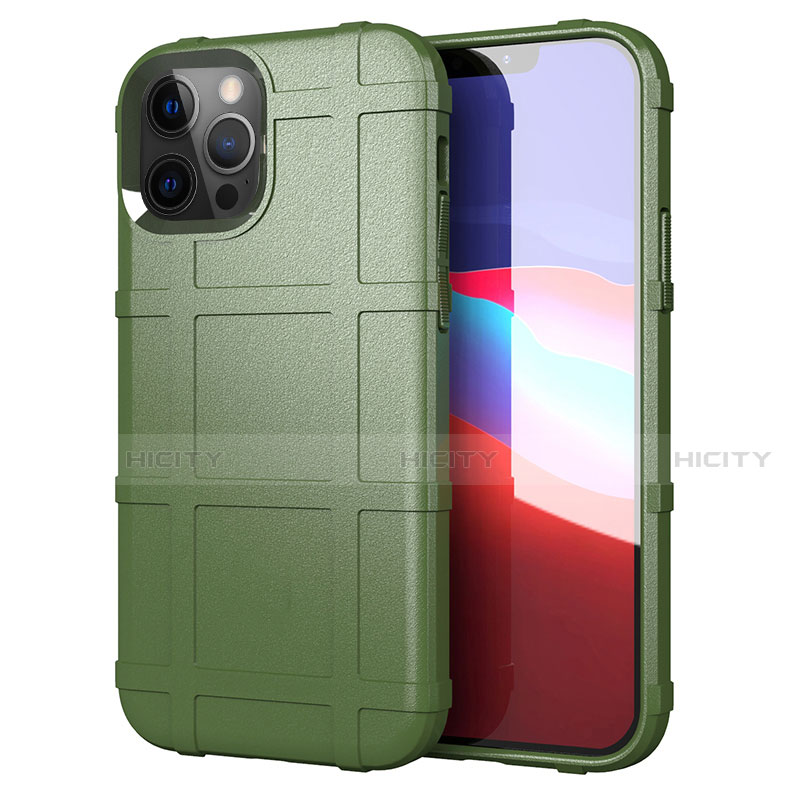 Coque Ultra Fine Silicone Souple 360 Degres Housse Etui S01 pour Apple iPhone 12 Pro Max Vert Plus