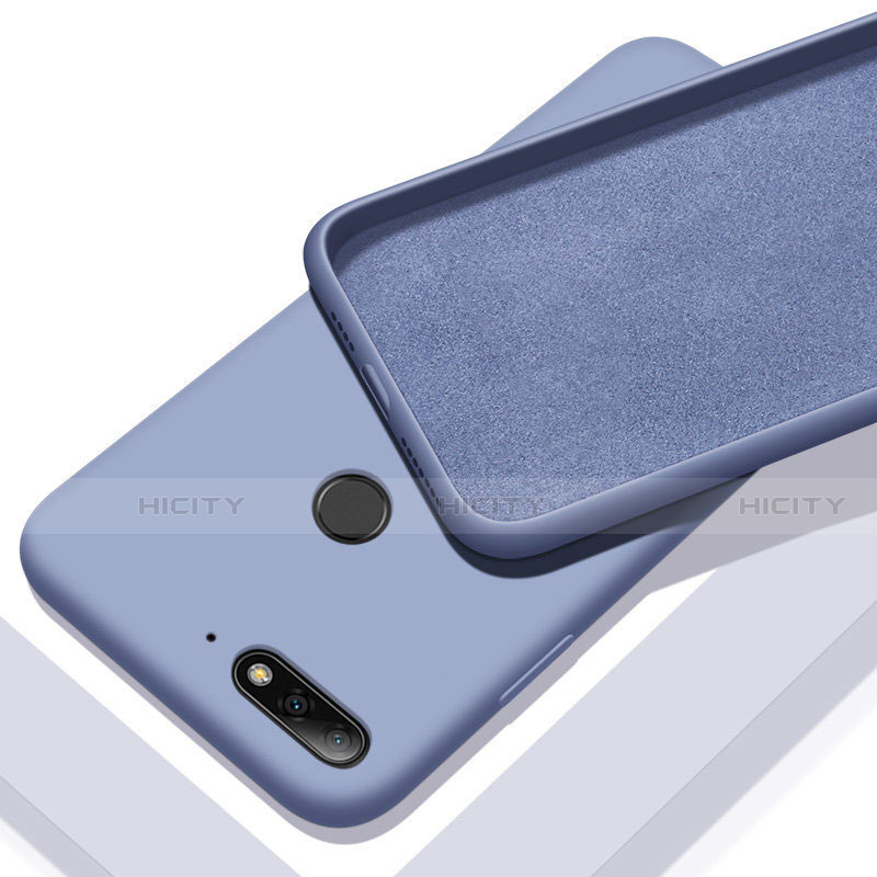 Coque Ultra Fine Silicone Souple 360 Degres Housse Etui S01 pour Huawei Honor 7A Bleu Plus