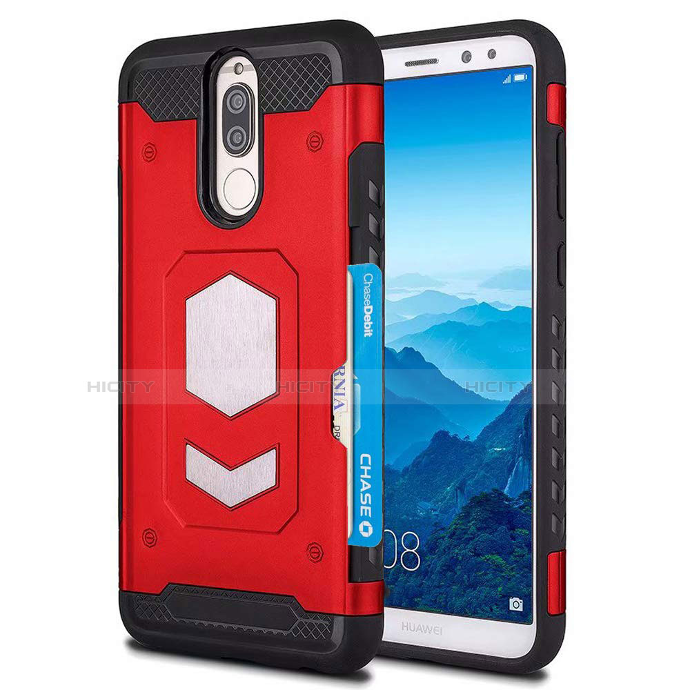 Coque Ultra Fine Silicone Souple 360 Degres Housse Etui S01 pour Huawei Mate 10 Lite Rouge Plus