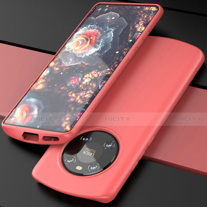 Coque Ultra Fine Silicone Souple 360 Degres Housse Etui S01 pour Huawei Mate 40E Pro 5G Rouge Plus