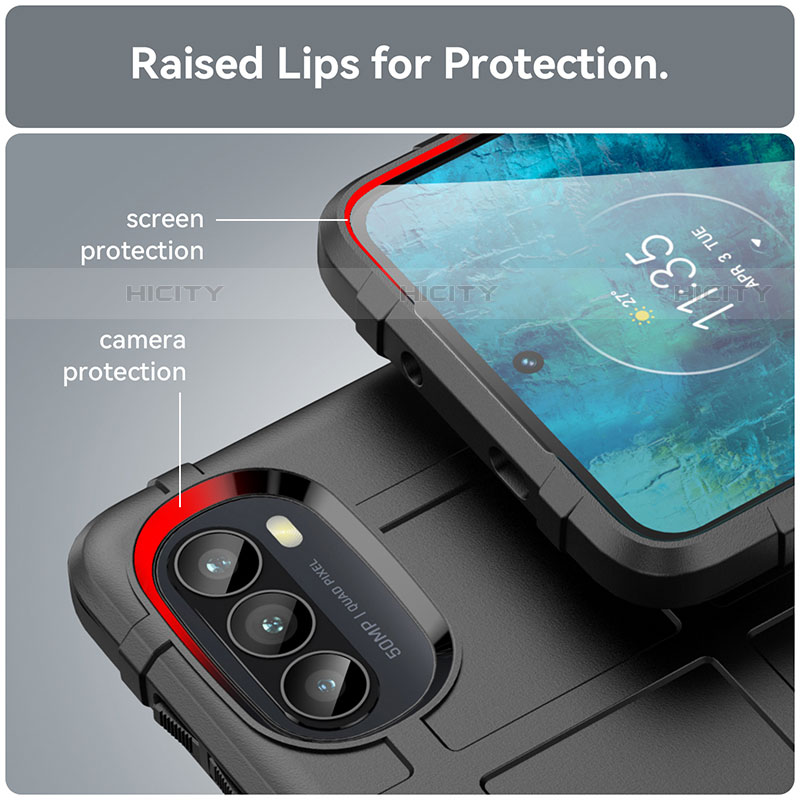 Coque Ultra Fine Silicone Souple 360 Degres Housse Etui S01 pour Motorola Moto G71s 5G Plus