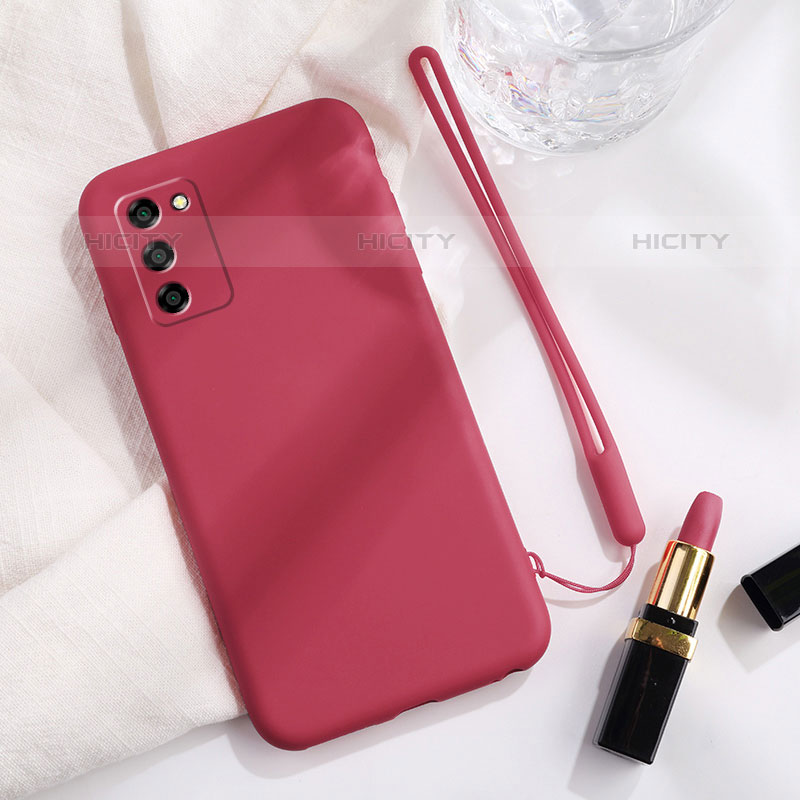 Coque Ultra Fine Silicone Souple 360 Degres Housse Etui S01 pour Oppo A55S 5G Rouge Plus