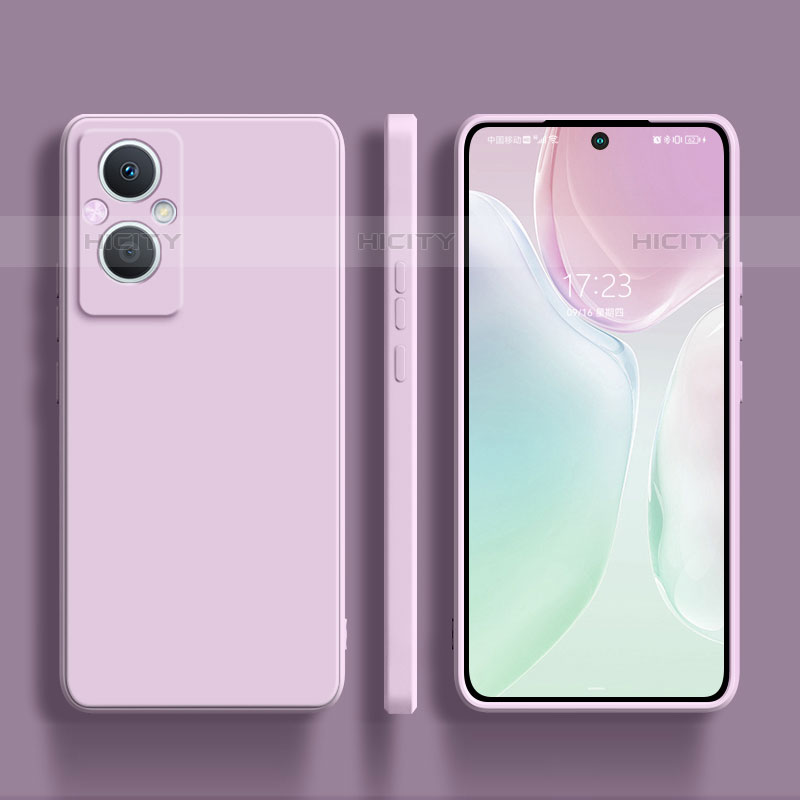 Coque Ultra Fine Silicone Souple 360 Degres Housse Etui S01 pour Oppo F21 Pro 5G Violet Clair Plus