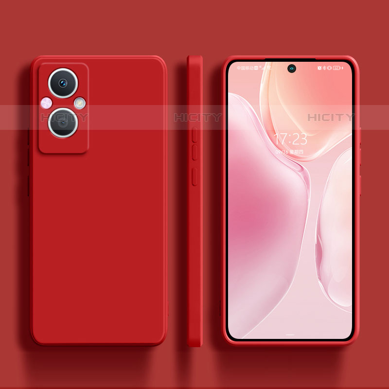 Coque Ultra Fine Silicone Souple 360 Degres Housse Etui S01 pour Oppo F21s Pro 5G Rouge Plus