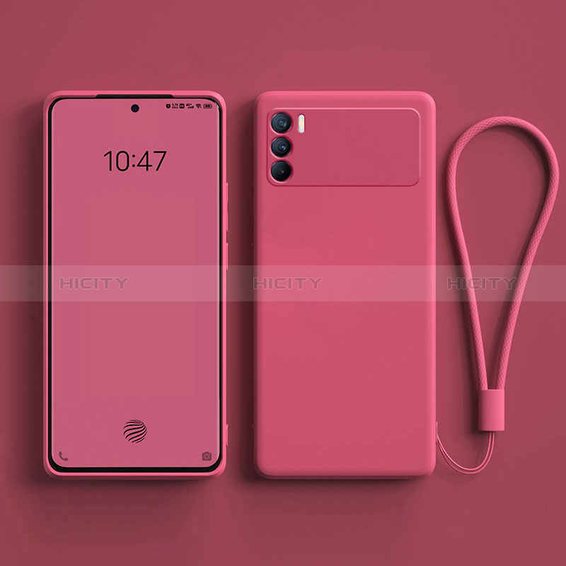 Coque Ultra Fine Silicone Souple 360 Degres Housse Etui S01 pour Oppo K9 Pro 5G Rose Rouge Plus