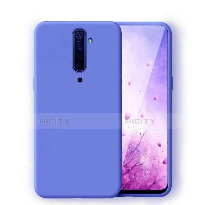 Coque Ultra Fine Silicone Souple 360 Degres Housse Etui S01 pour Oppo Reno2 Bleu Plus