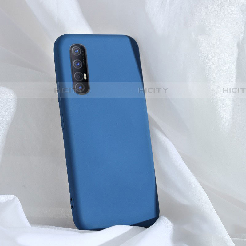 Coque Ultra Fine Silicone Souple 360 Degres Housse Etui S01 pour Oppo Reno3 Pro Bleu Plus