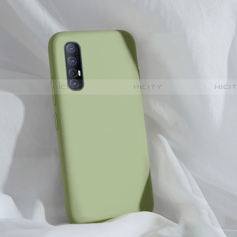 Coque Ultra Fine Silicone Souple 360 Degres Housse Etui S01 pour Oppo Reno3 Pro Vert Plus