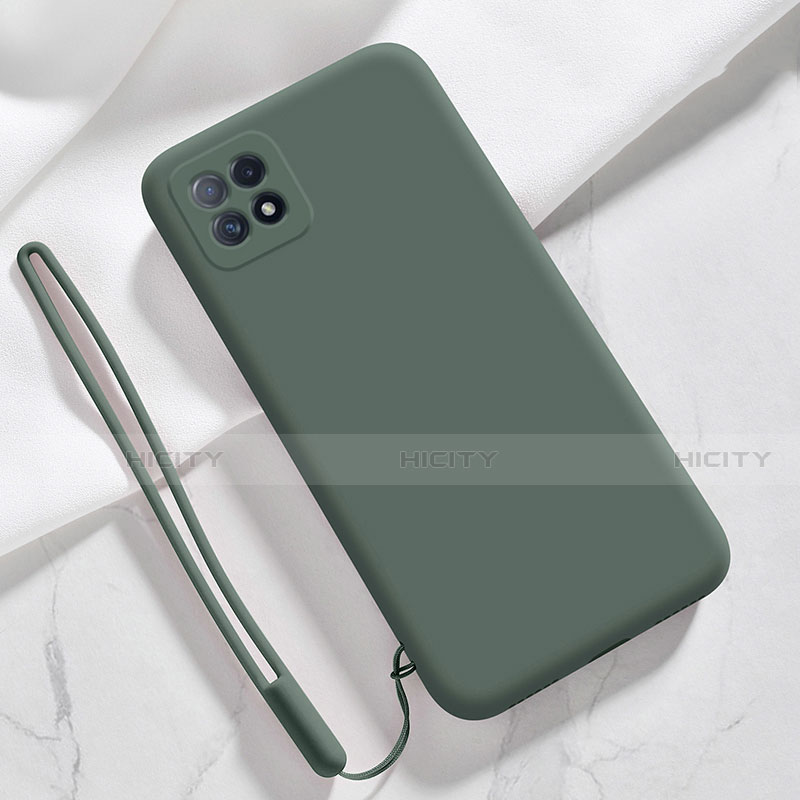 Coque Ultra Fine Silicone Souple 360 Degres Housse Etui S01 pour Oppo Reno4 SE 5G Vert Nuit Plus