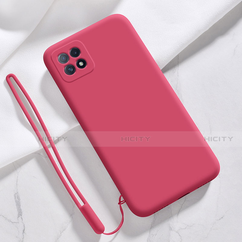 Coque Ultra Fine Silicone Souple 360 Degres Housse Etui S01 pour Oppo Reno4 SE 5G Vin Rouge Plus