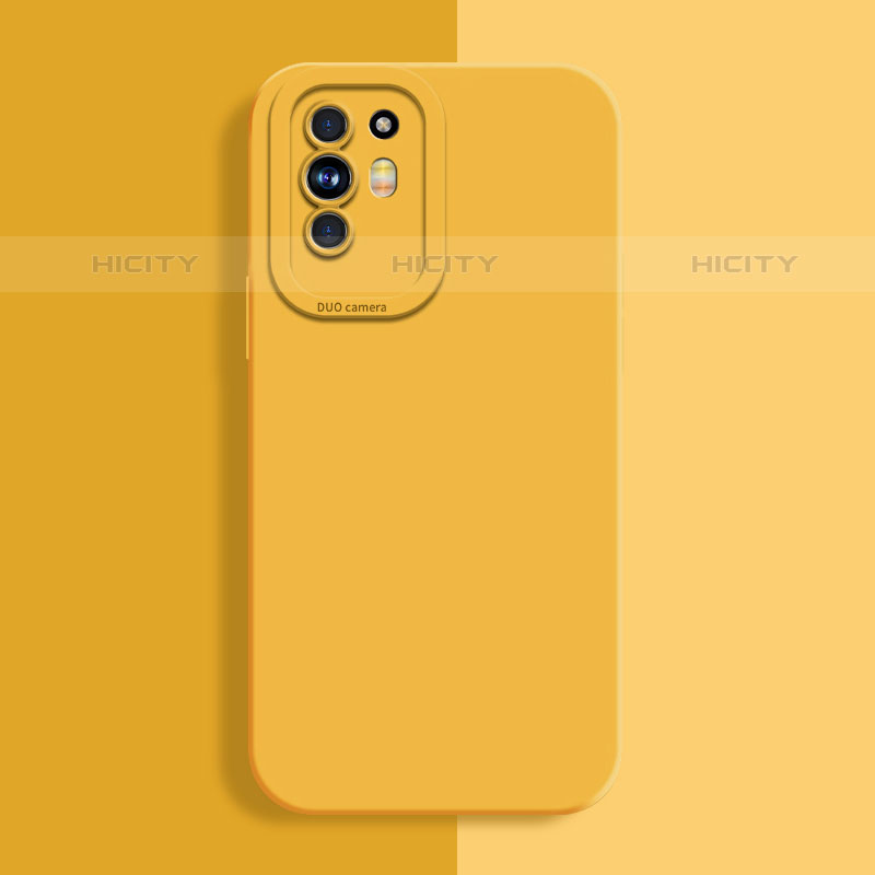 Coque Ultra Fine Silicone Souple 360 Degres Housse Etui S01 pour Oppo Reno5 Z 5G Jaune Plus