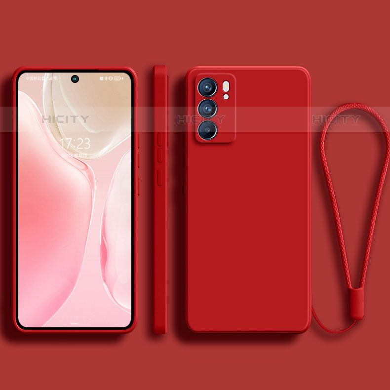 Coque Ultra Fine Silicone Souple 360 Degres Housse Etui S01 pour Oppo Reno6 5G Rouge Plus