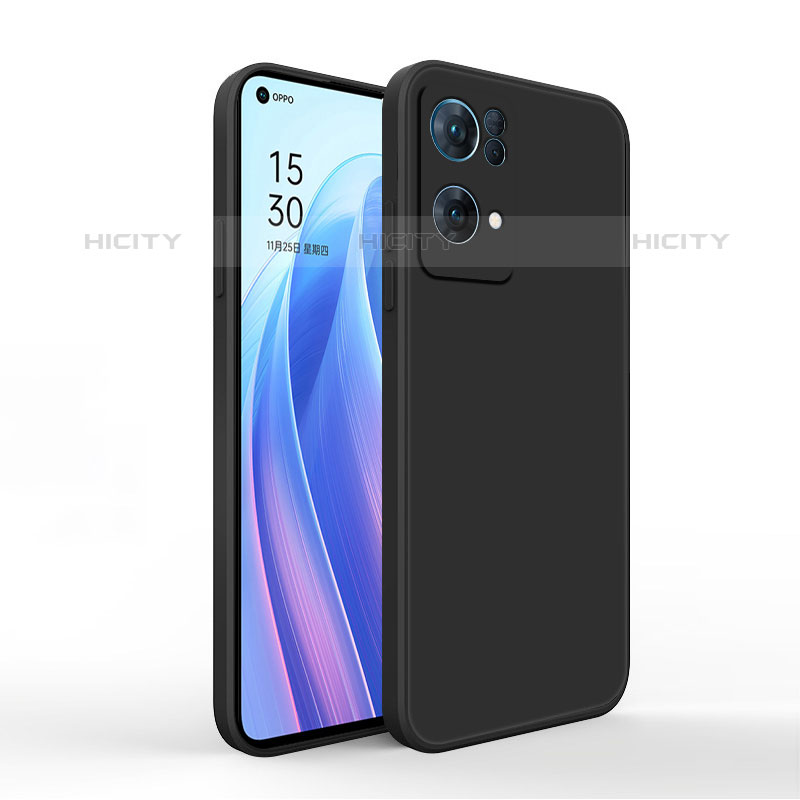 Coque Ultra Fine Silicone Souple 360 Degres Housse Etui S01 pour Oppo Reno7 Pro 5G Noir Plus