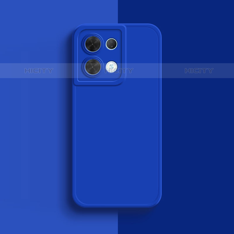 Coque Ultra Fine Silicone Souple 360 Degres Housse Etui S01 pour Oppo Reno8 Pro 5G Bleu Plus