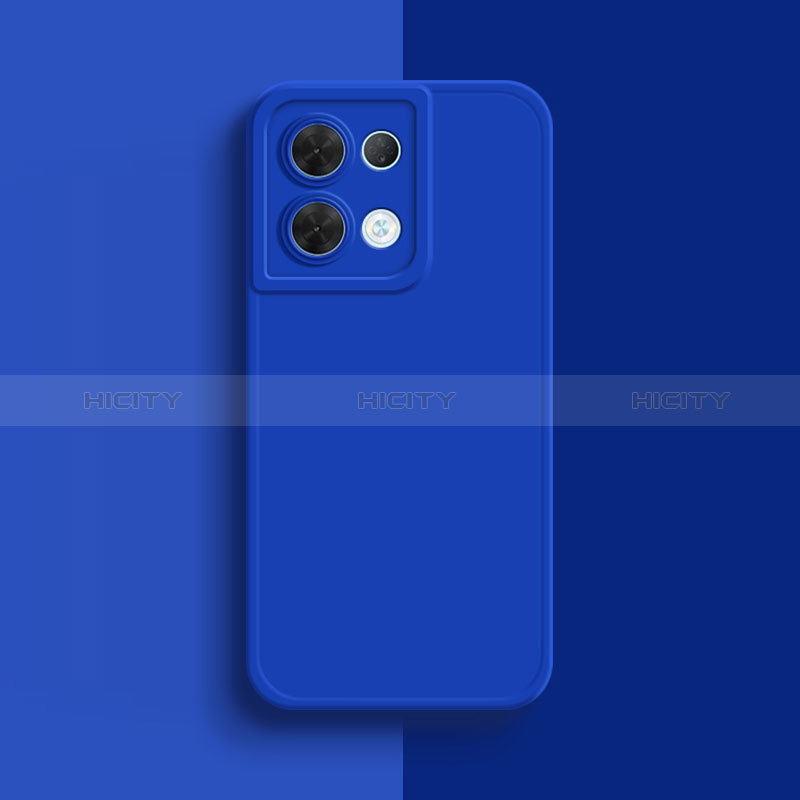 Coque Ultra Fine Silicone Souple 360 Degres Housse Etui S01 pour Oppo Reno9 Pro+ Plus 5G Bleu Plus