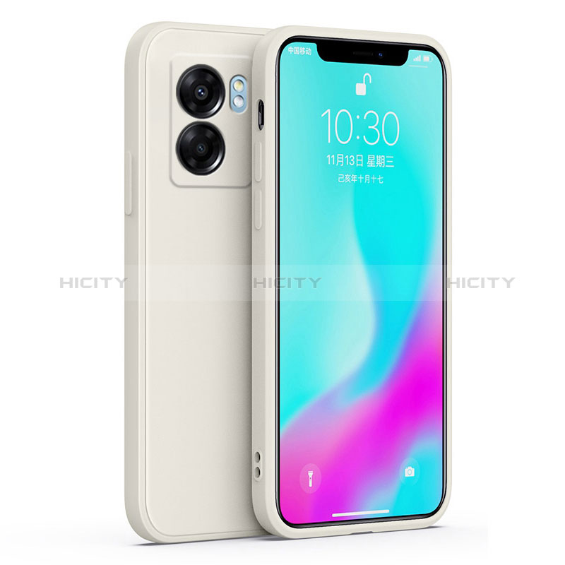 Coque Ultra Fine Silicone Souple 360 Degres Housse Etui S01 pour Realme V23 5G Blanc Plus