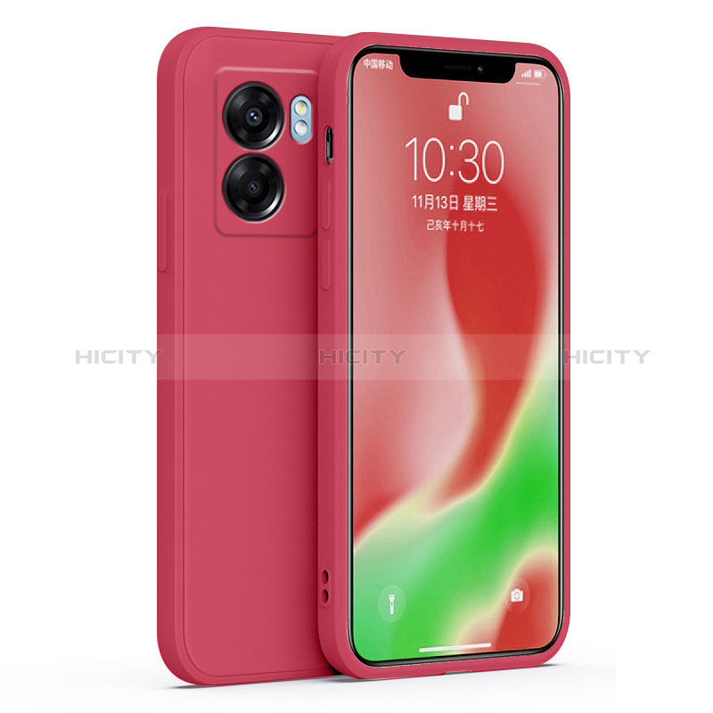 Coque Ultra Fine Silicone Souple 360 Degres Housse Etui S01 pour Realme V23 5G Rouge Plus