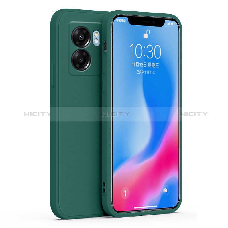 Coque Ultra Fine Silicone Souple 360 Degres Housse Etui S01 pour Realme V23 5G Vert Nuit Plus