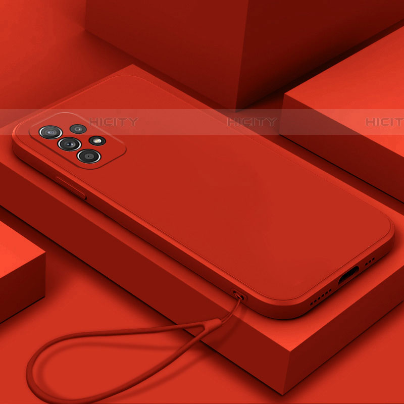 Coque Ultra Fine Silicone Souple 360 Degres Housse Etui S01 pour Samsung Galaxy A52 5G Rouge Plus