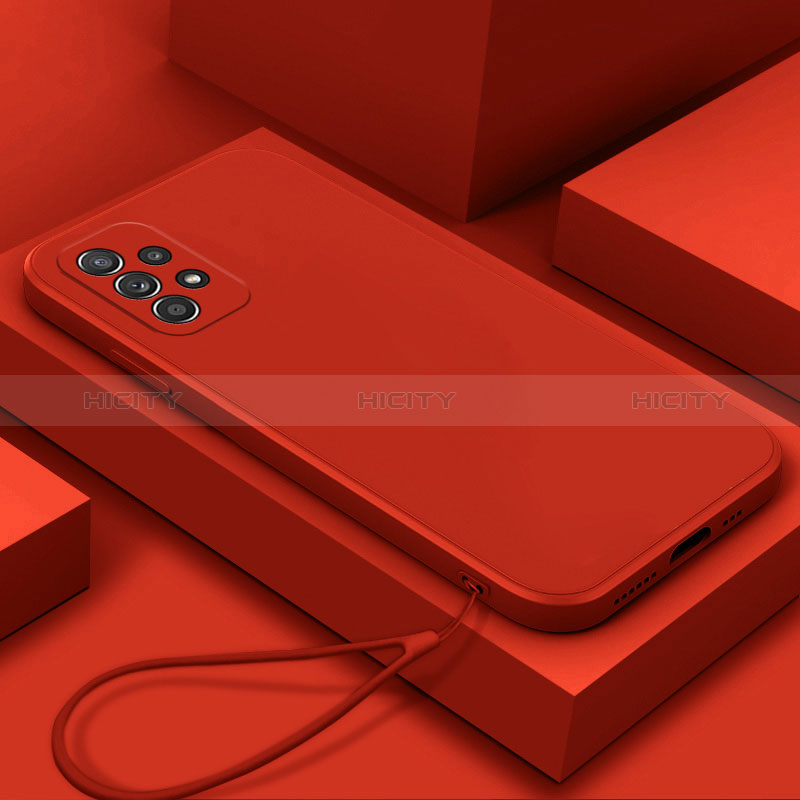 Coque Ultra Fine Silicone Souple 360 Degres Housse Etui S01 pour Samsung Galaxy A52s 5G Rouge Plus