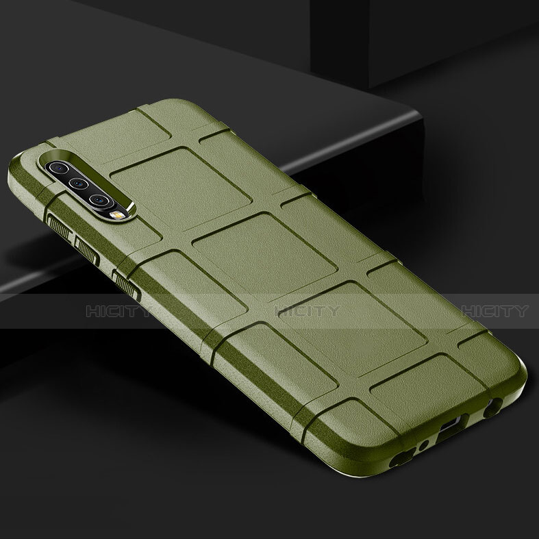 Coque Ultra Fine Silicone Souple 360 Degres Housse Etui S01 pour Samsung Galaxy A70 Vert Plus