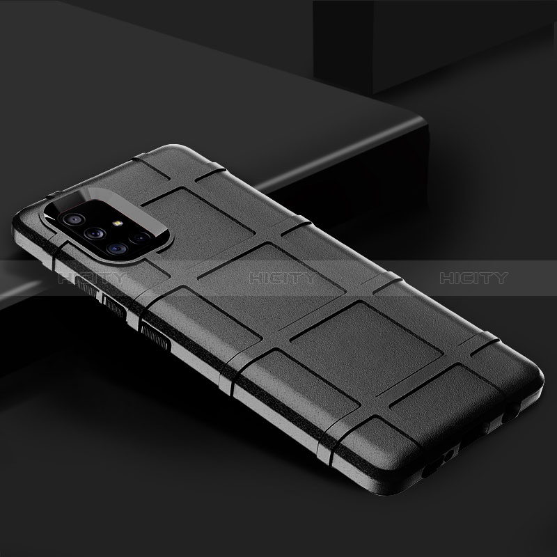 Coque Ultra Fine Silicone Souple 360 Degres Housse Etui S01 pour Samsung Galaxy A71 4G A715 Noir Plus