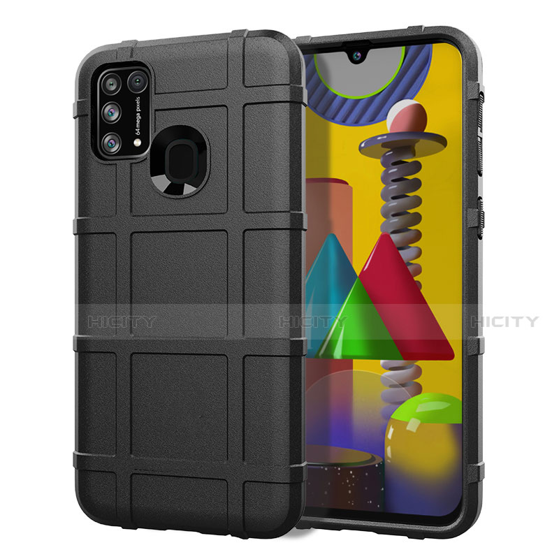 Coque Ultra Fine Silicone Souple 360 Degres Housse Etui S01 pour Samsung Galaxy M31 Noir Plus