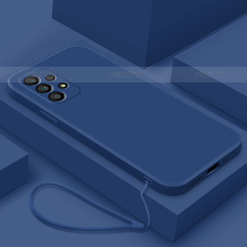 Coque Ultra Fine Silicone Souple 360 Degres Housse Etui S01 pour Samsung Galaxy M32 5G Bleu Plus