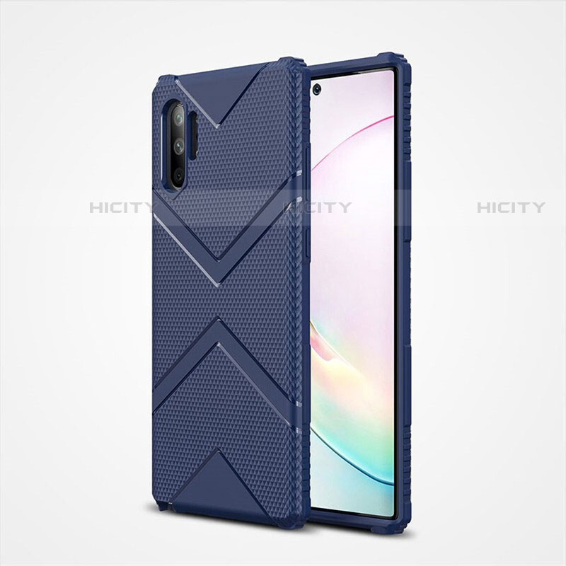 Coque Ultra Fine Silicone Souple 360 Degres Housse Etui S01 pour Samsung Galaxy Note 10 Plus 5G Bleu Plus