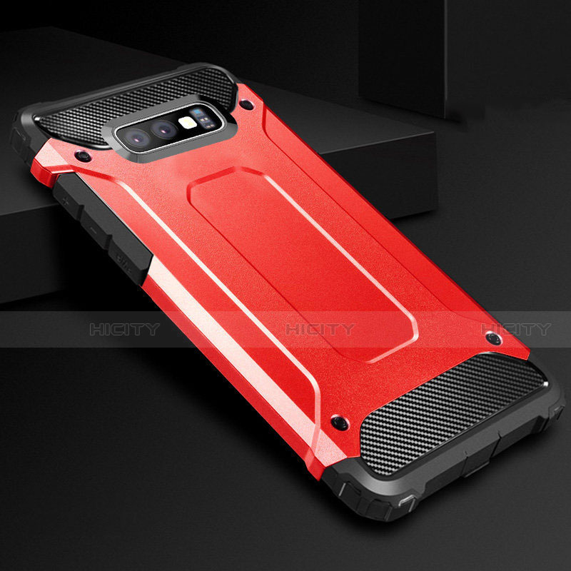 Coque Ultra Fine Silicone Souple 360 Degres Housse Etui S01 pour Samsung Galaxy S10e Rouge Plus