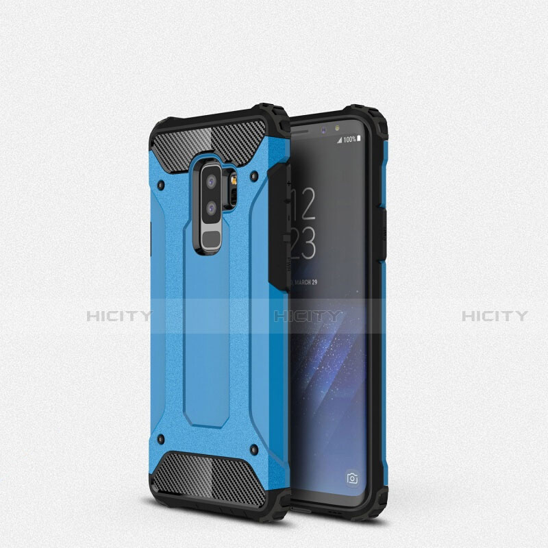 Coque Ultra Fine Silicone Souple 360 Degres Housse Etui S01 pour Samsung Galaxy S9 Plus Bleu Ciel Plus