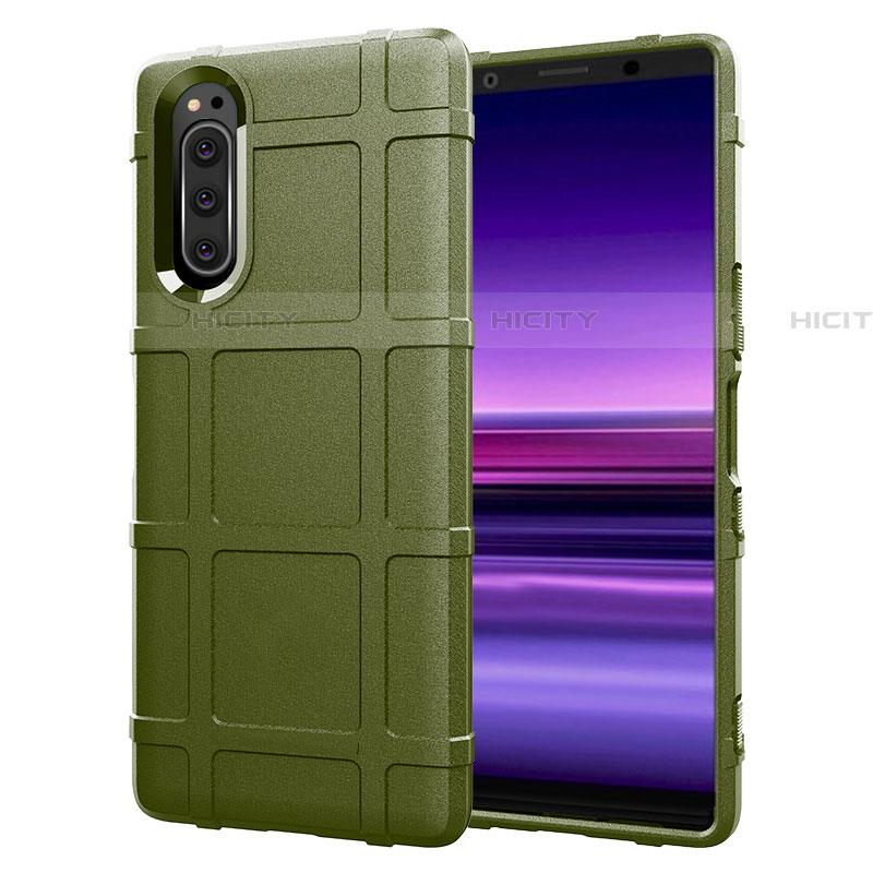 Coque Ultra Fine Silicone Souple 360 Degres Housse Etui S01 pour Sony Xperia 5 Vert Plus