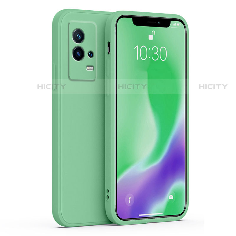 Coque Ultra Fine Silicone Souple 360 Degres Housse Etui S01 pour Vivo iQOO 8 5G Vert Plus