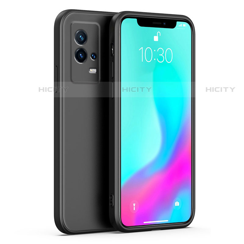 Coque Ultra Fine Silicone Souple 360 Degres Housse Etui S01 pour Vivo iQOO 8 Pro 5G Noir Plus